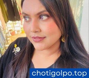 জিহ্বা দিয়ে ভাবীর নগ্ন পেটের চাটতে লাগলাম